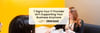 7 Signs Your IT Support Isn’t Supporting Your Business Anymore on top of a photo of a women talking 