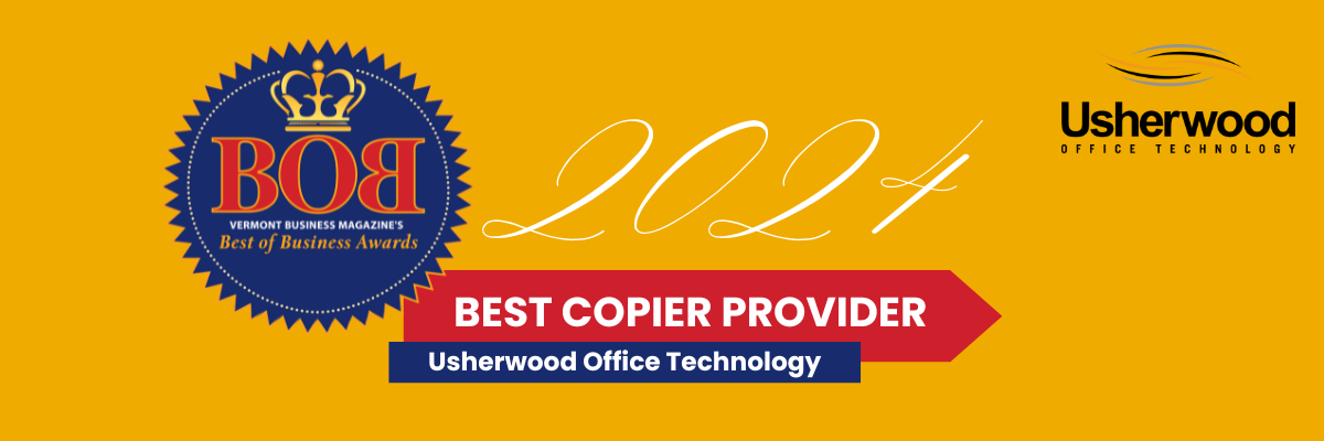 Usherwood Office Technology Named 2024 Best Copier Provider in Vermont