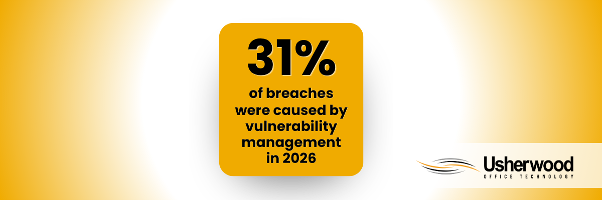 31% of breaches were caused by vulnerability management 